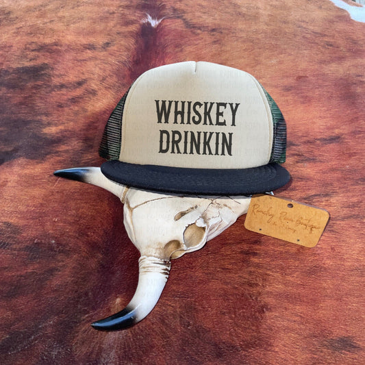 Whiskey Drinkin Western Foam Trucker Hat