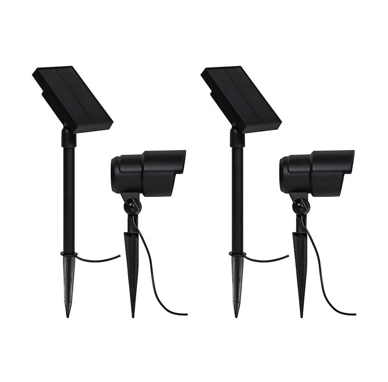 Berkley Jensen 2 Pack Solar LED Spotlights 100 Lumen