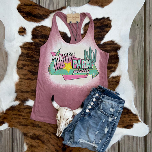 Trailer Park Pretty Racerback Tank