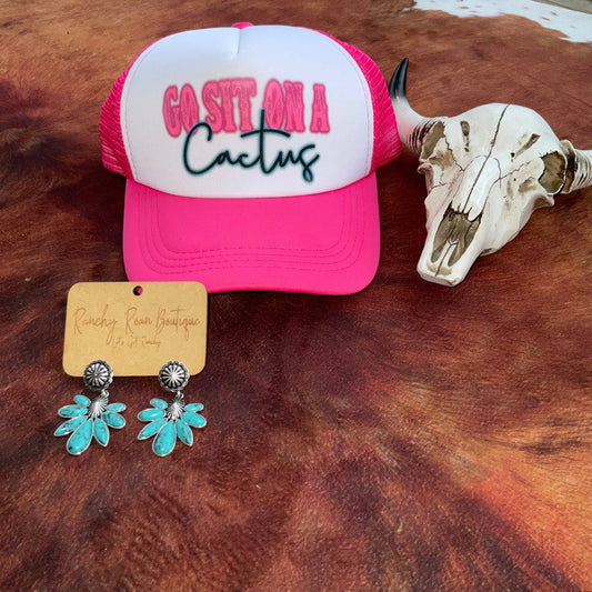 Go Sit On. Cactus Foam Trucker Hat