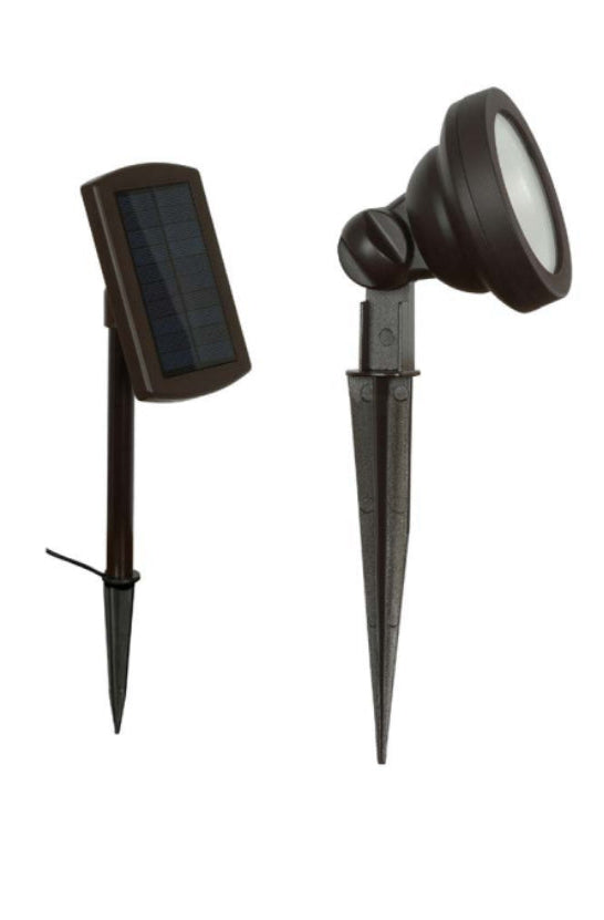 Berkley Jensen 50-Lumen Solar Spotlights Set Of 2