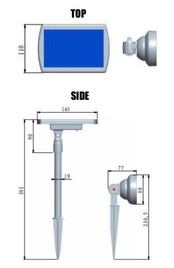 Berkley Jensen 50-Lumen Solar Spotlights Set Of 2
