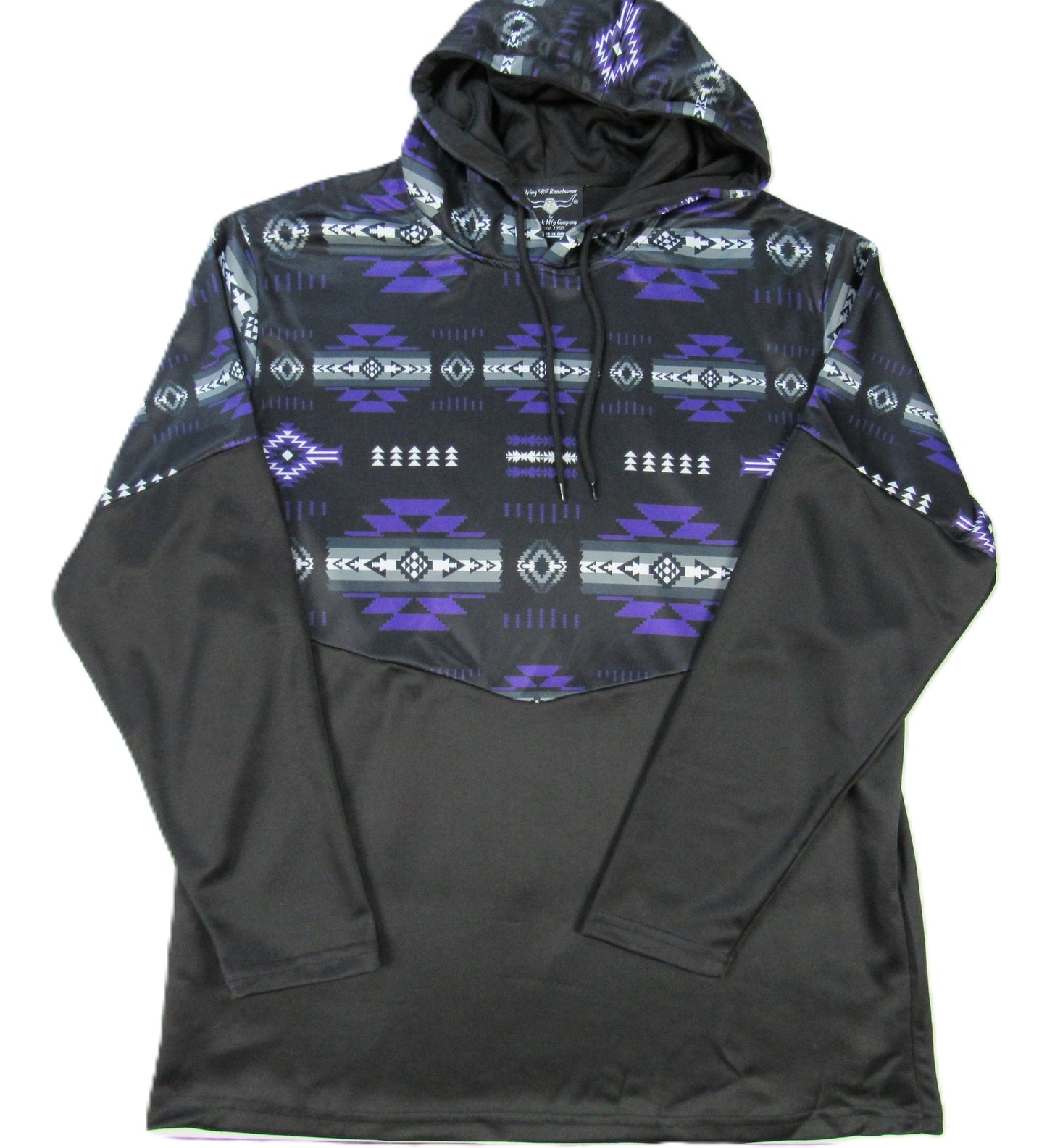 Flying R Ranchwear - Performance Thermal Hoodie - Southwest Print - Purple