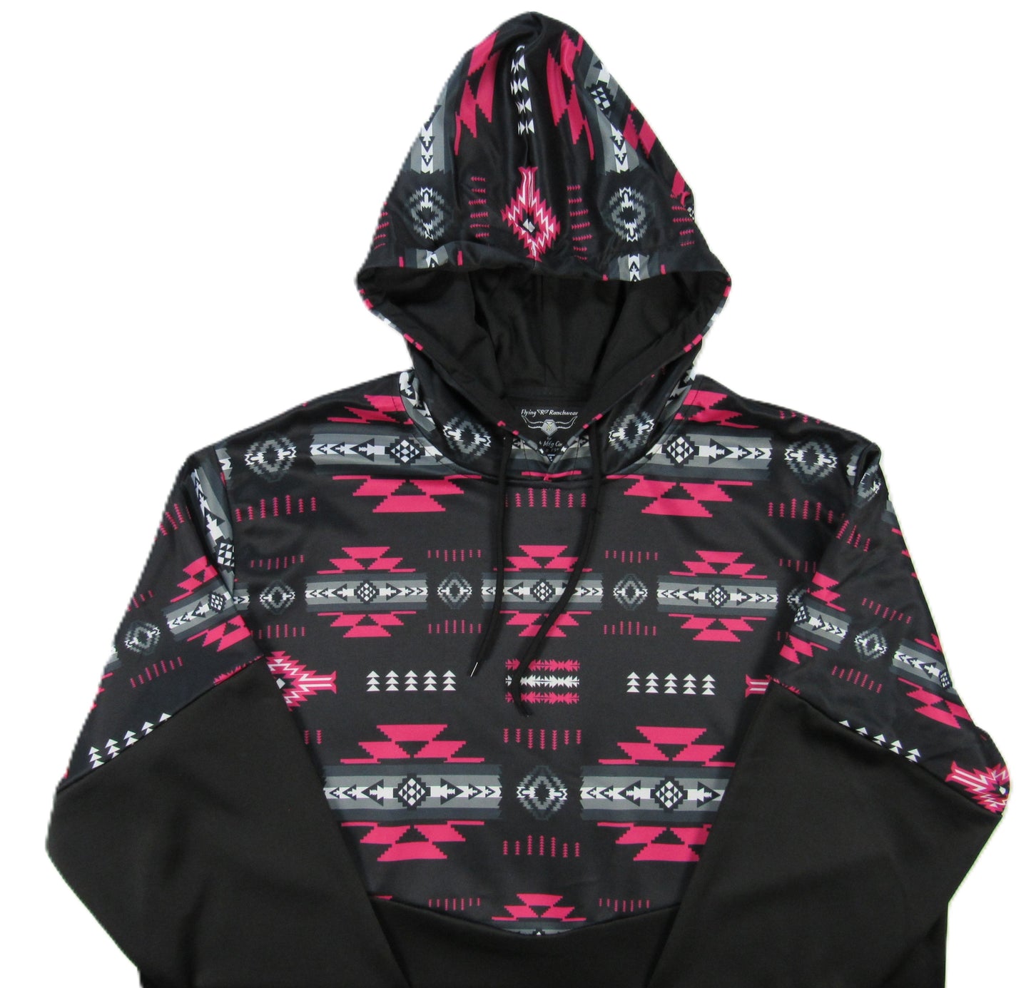 Flying R Ranchwear - Performance Thermal Hoodie - Southwest Print - Bright Pink