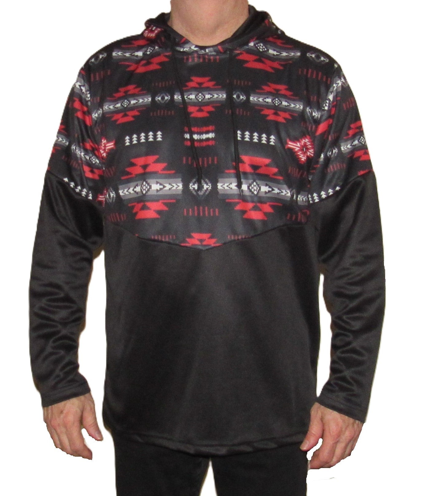 Flying R Ranchwear - Performance Thermal Hoodie - Southwest Print - Red