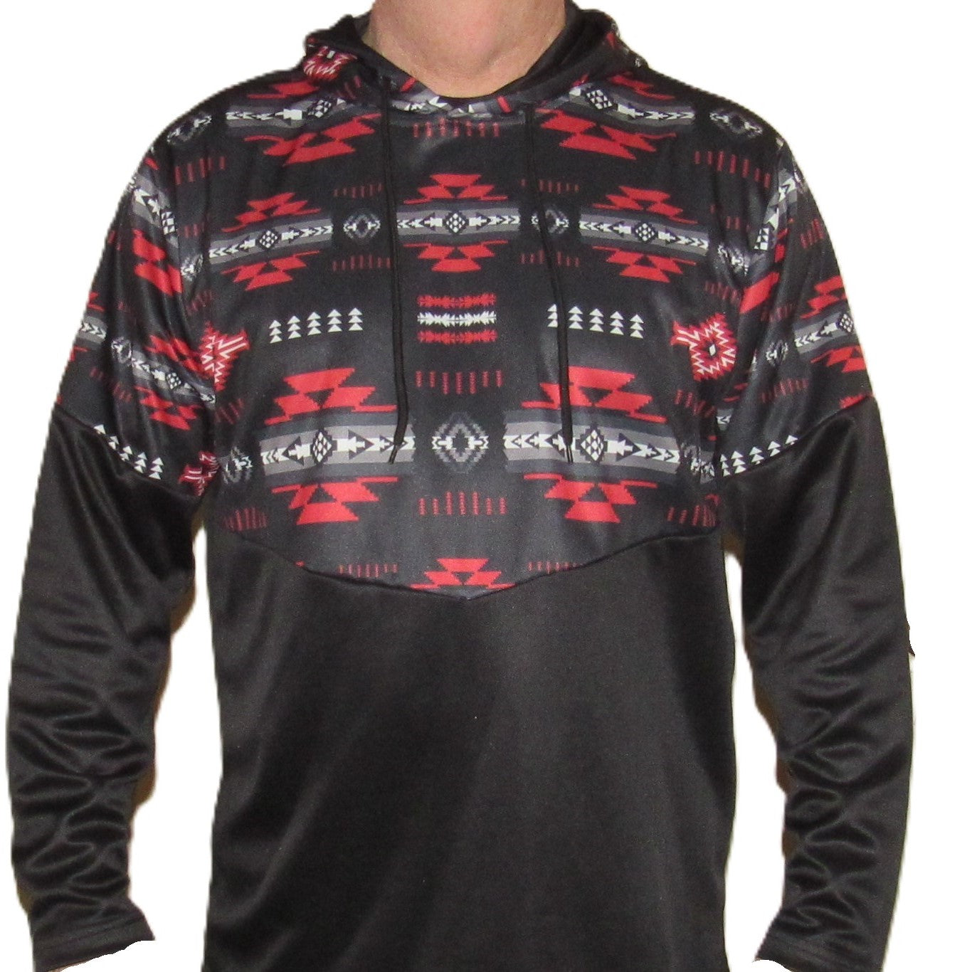Flying R Ranchwear - Performance Thermal Hoodie - Southwest Print - Red