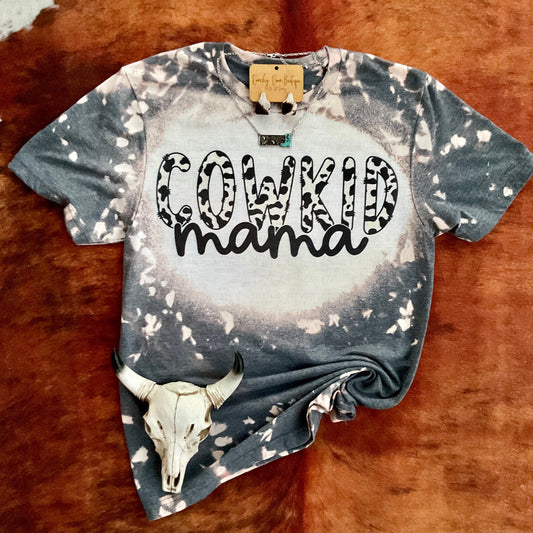 CowKid Mama Cow print Western Tee