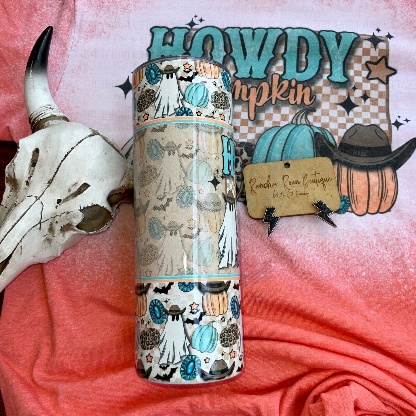 Howdy Pumpkin 20oz  Skinny Tumbler