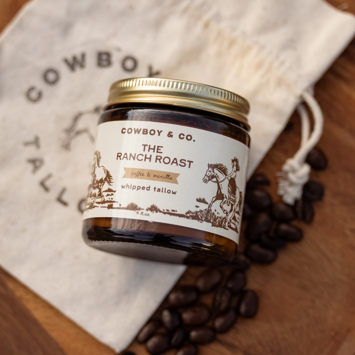 The Ranch Roast - Coffee & Vanilla Infused Organic Whipped Tallow Moisturizer