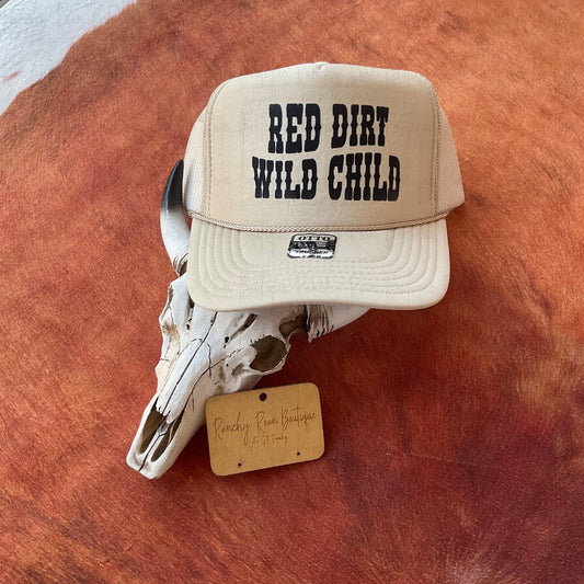 Red Dirt Wild Child Western Foam Trucker Hat