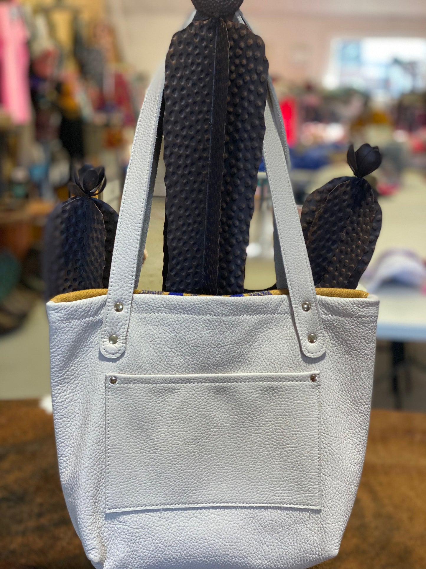 Handmade Pendleton and Hair on Hide Handbag