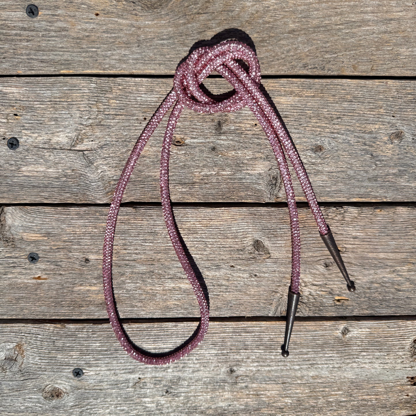 Pink Rhinestone Western Bolo Tie #BT101