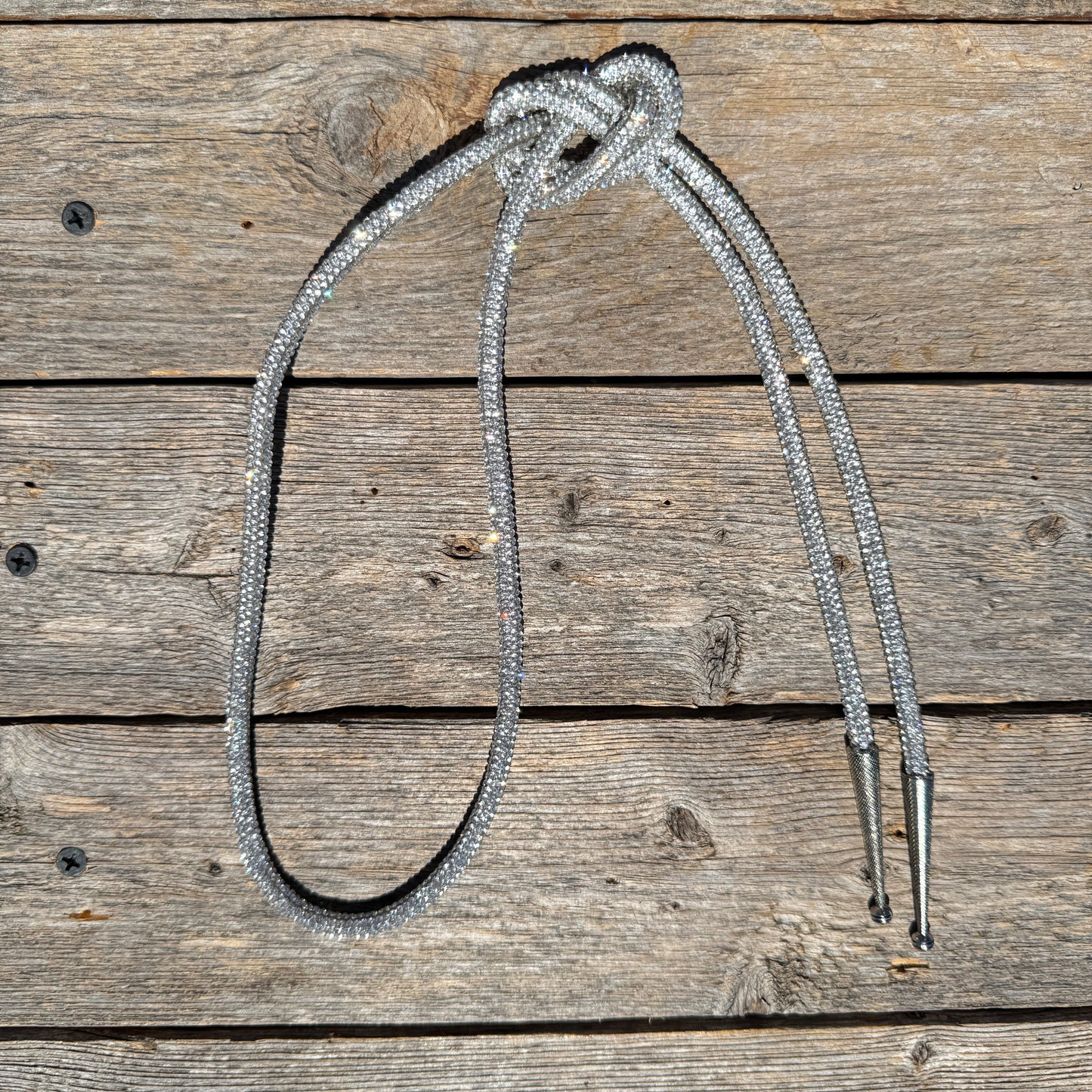 Clear Rhinestone Western Bolo Tie #BT114