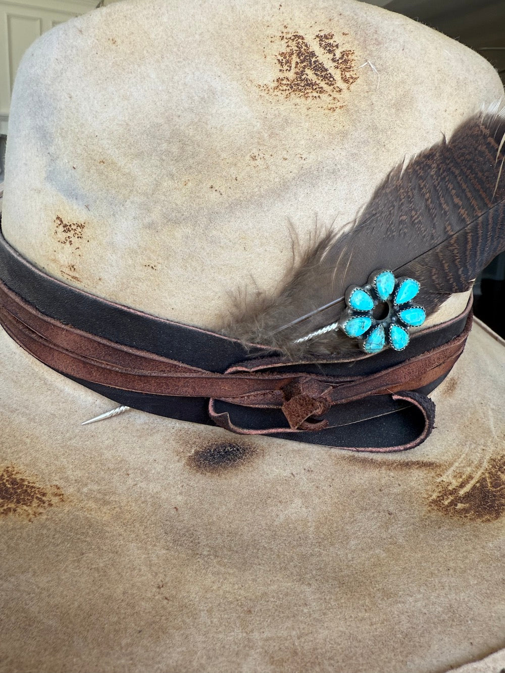 Kingman Turquoise Hat Pin