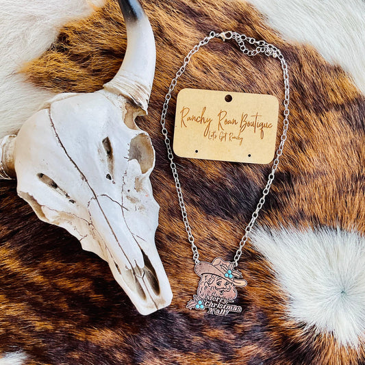 Merry Christmas Santa Face Pendant Necklace