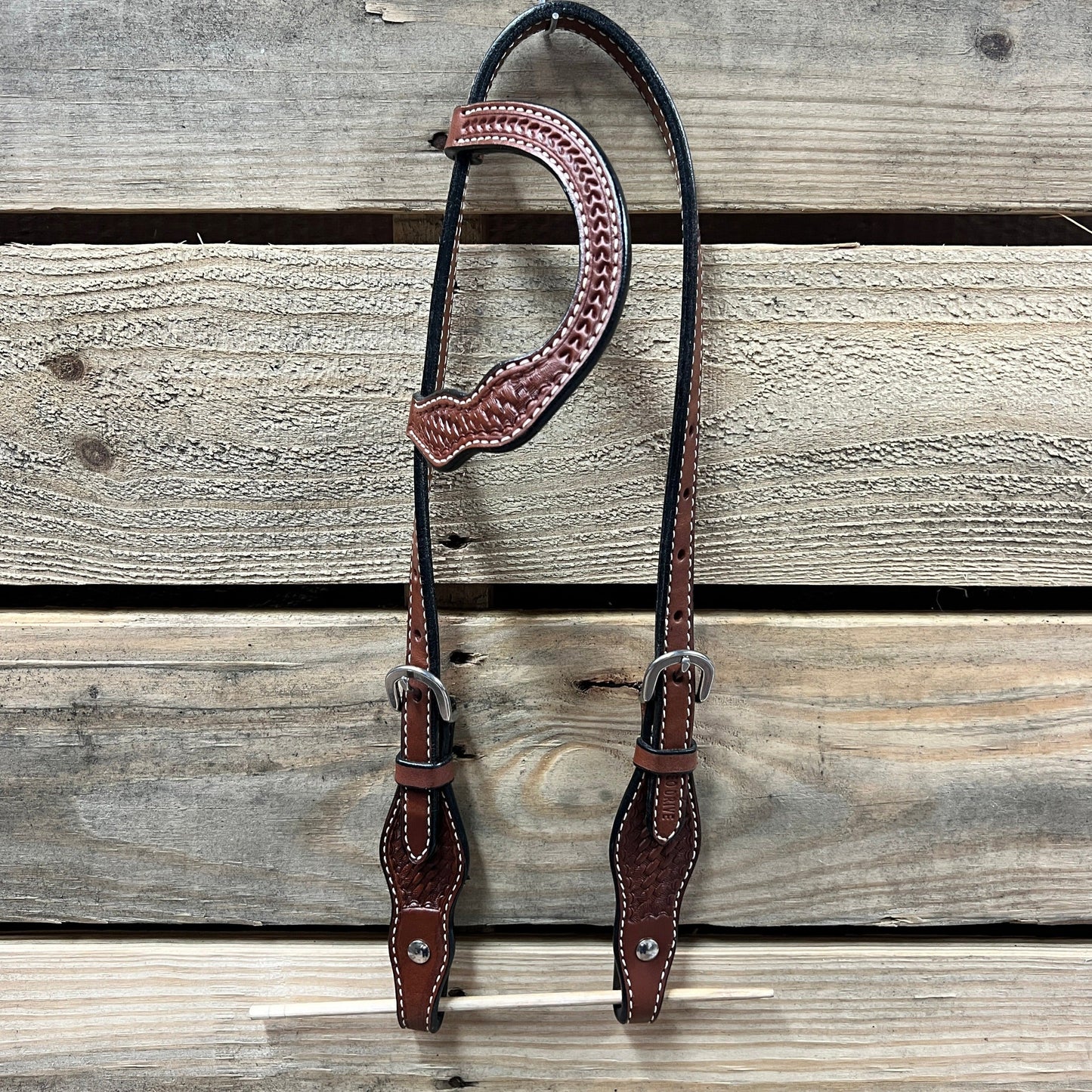 Medium Oil Cob - Gag One Ear Headstall / Bridle- Short Cheeks