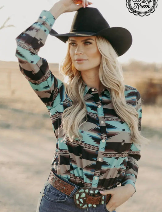 Colorado Nights Button Up By Sterling Kreek