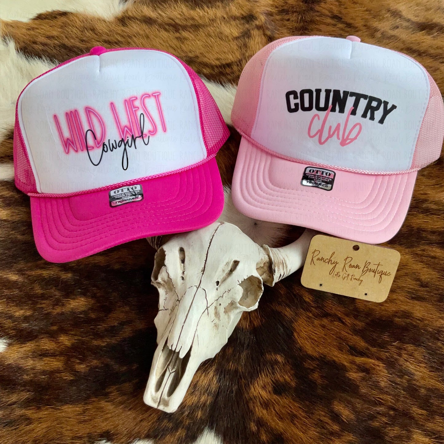 Wild West Cowgirl Western Foam Trucker Hat
