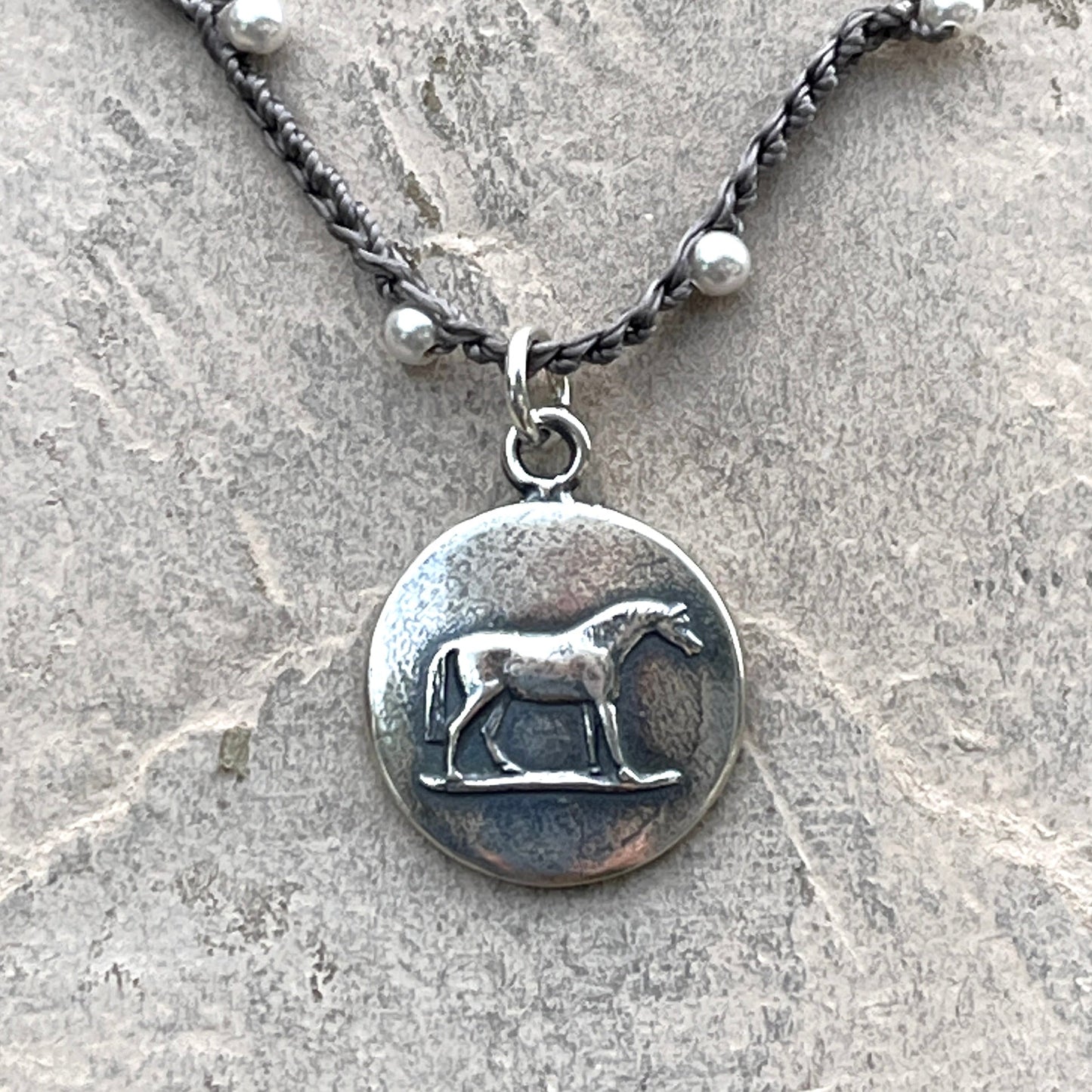 Sterling Wedgwood Stubbs Horse Necklaces