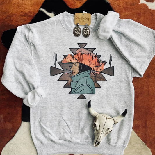 Wild Cowgirl Desert Sweatshirt