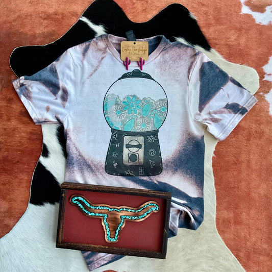 Turquoise Branded ’ Western Tee