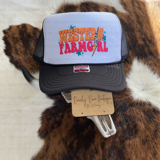 Western Farm Girl Foam Trucker Hat