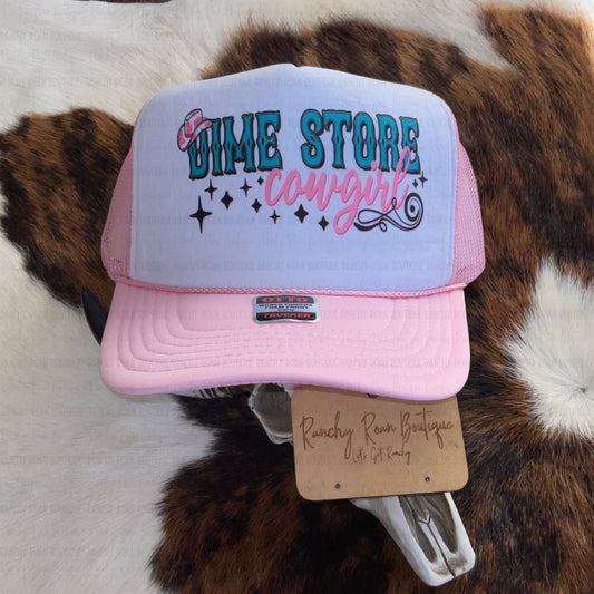 Dime Store Cowgirl Western Foam Trucker Hat