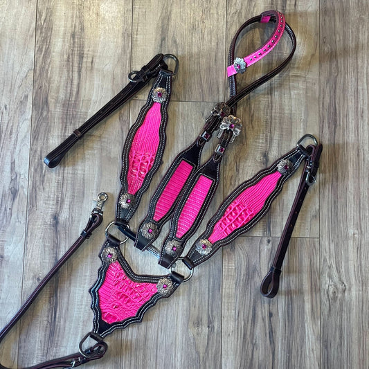 READY TO SHIP Western Tack Set - Hot Pink, Gladiator (BHT028)