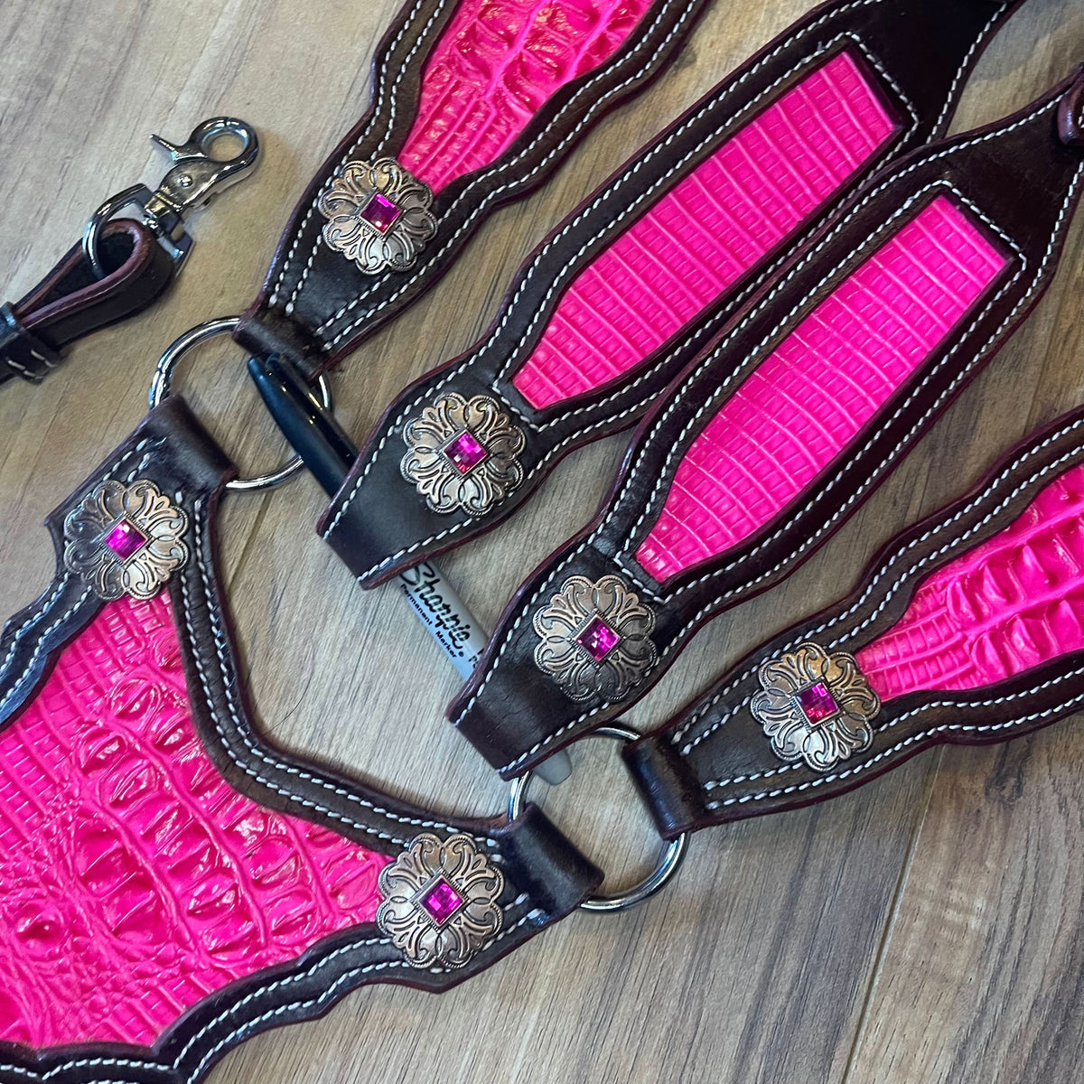 Made to Order Western Tack Set - Hot Pink, Gladiator (BHT028)
