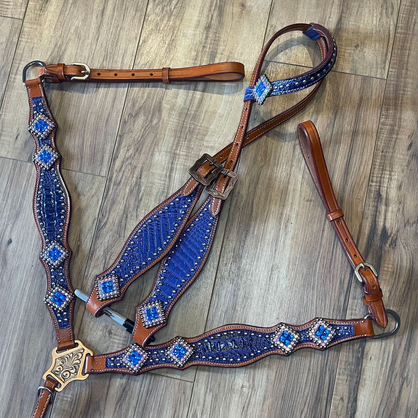 Made to Order Western Tack Set - Deep Blue (BHT003)