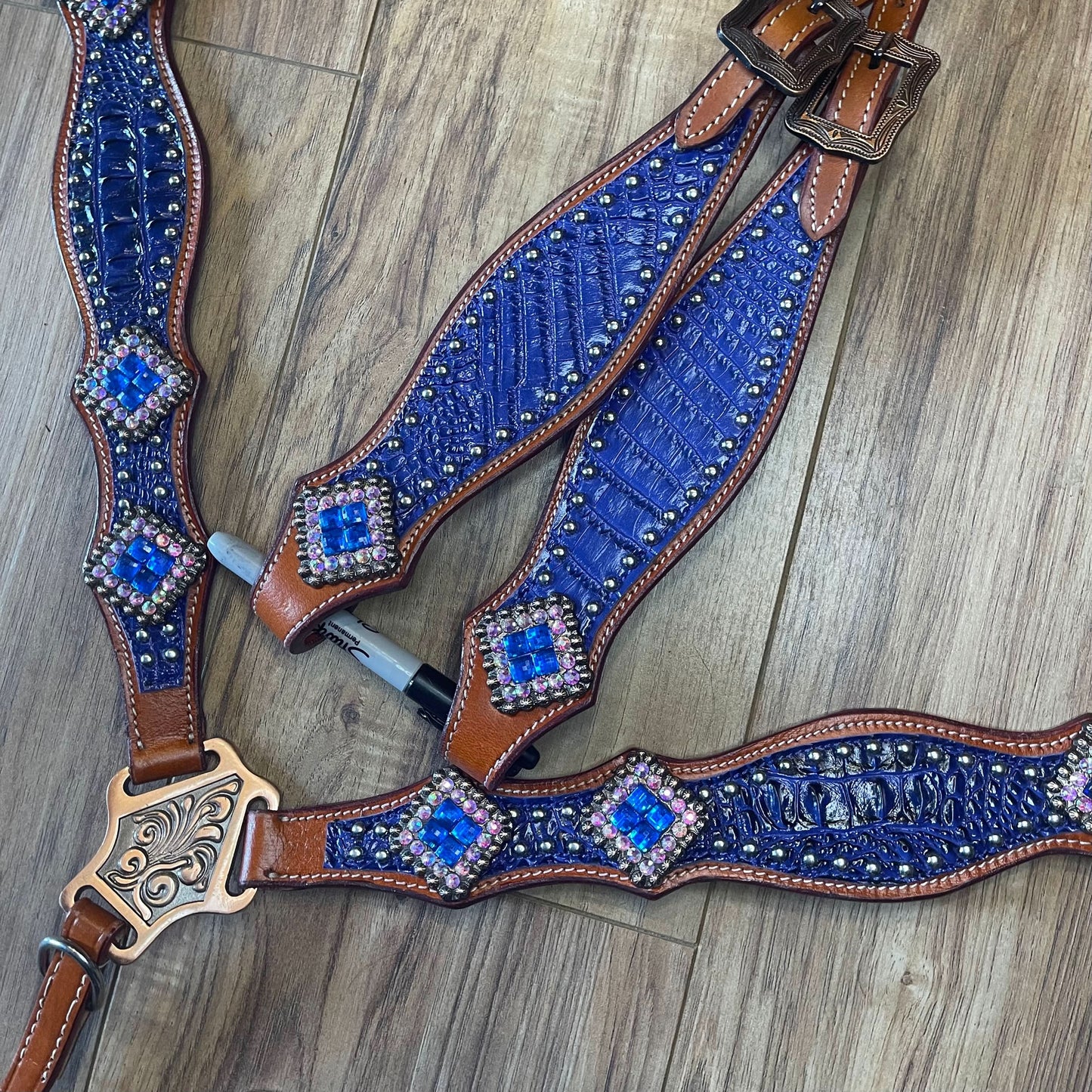 Made to Order Western Tack Set - Deep Blue (BHT003)