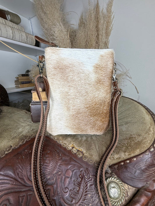 White and Brown Crossbody