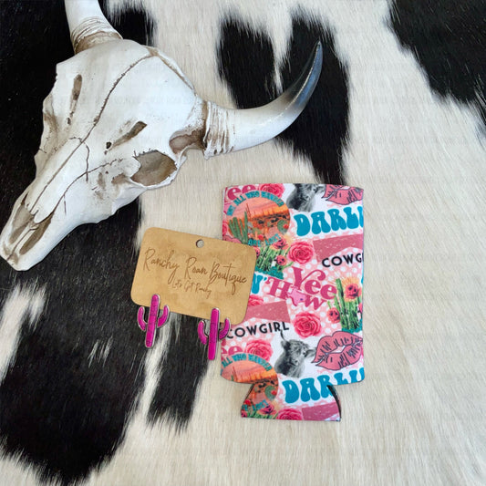Darlin Cowgirl Western Koozie