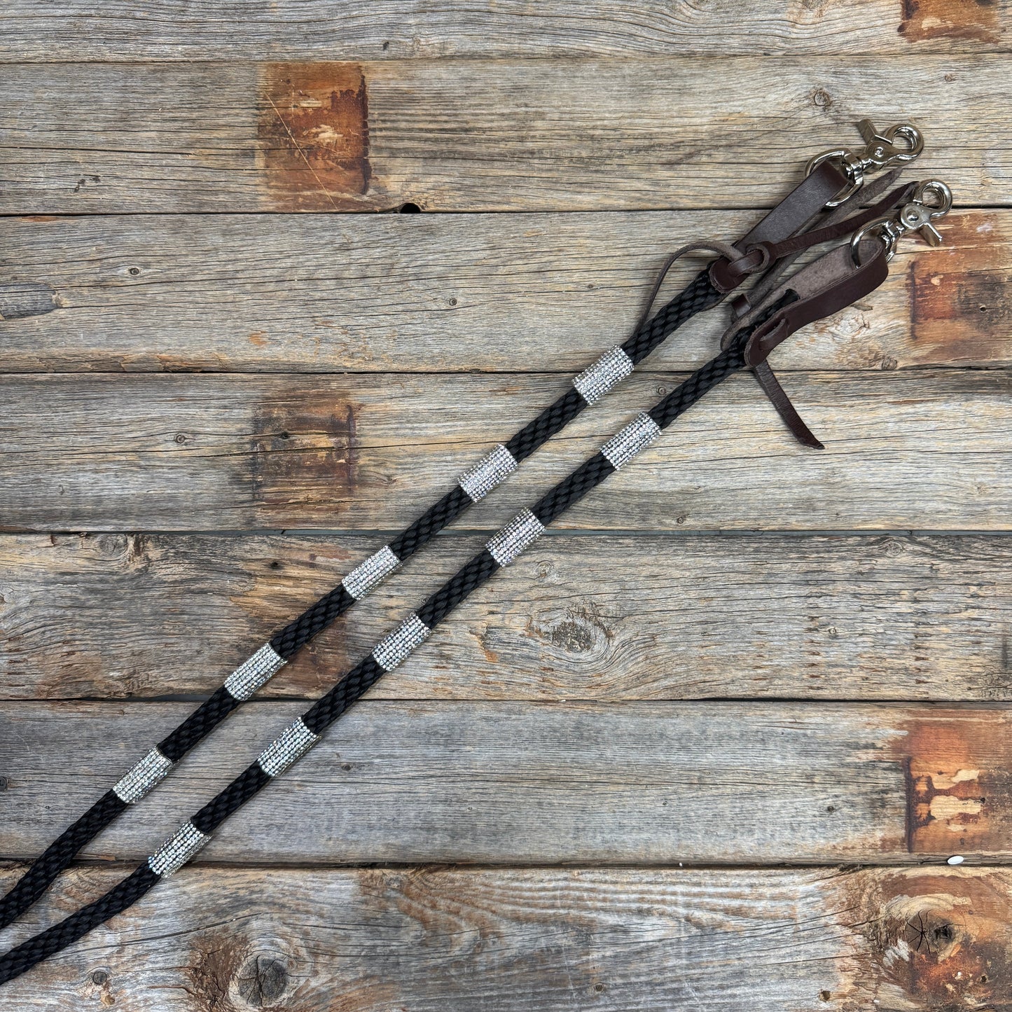 Rhinestone Nylon Barrel Racing Reins #AHE100