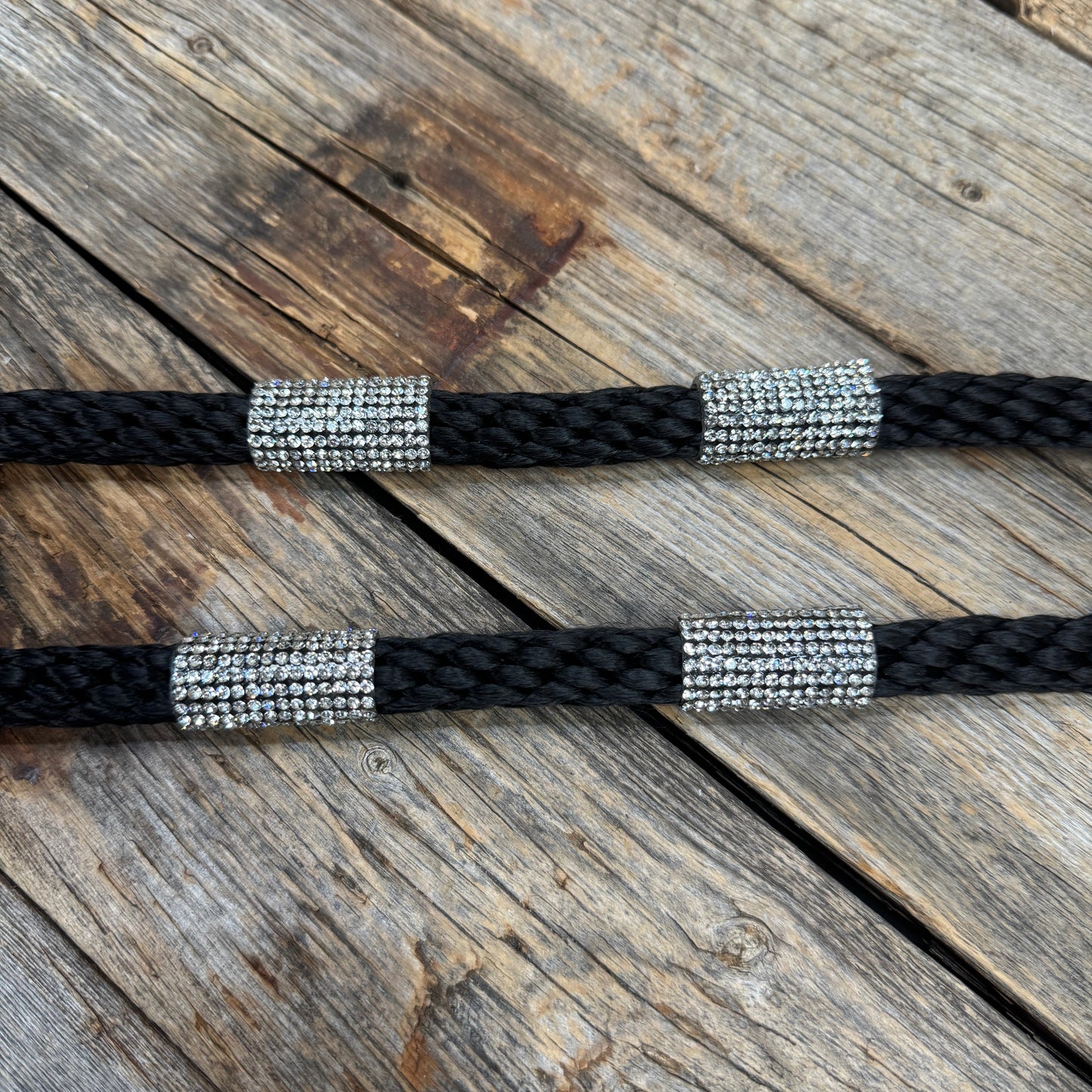 Rhinestone Nylon Barrel Racing Reins #AHE100