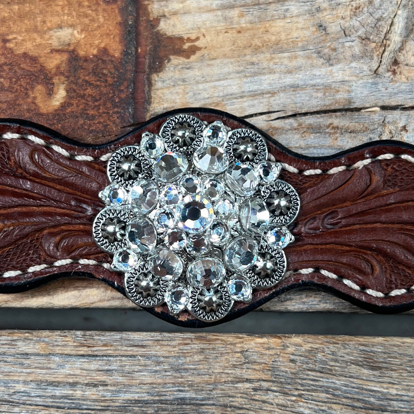 Medium Oil Floral Wither Strap #WS110