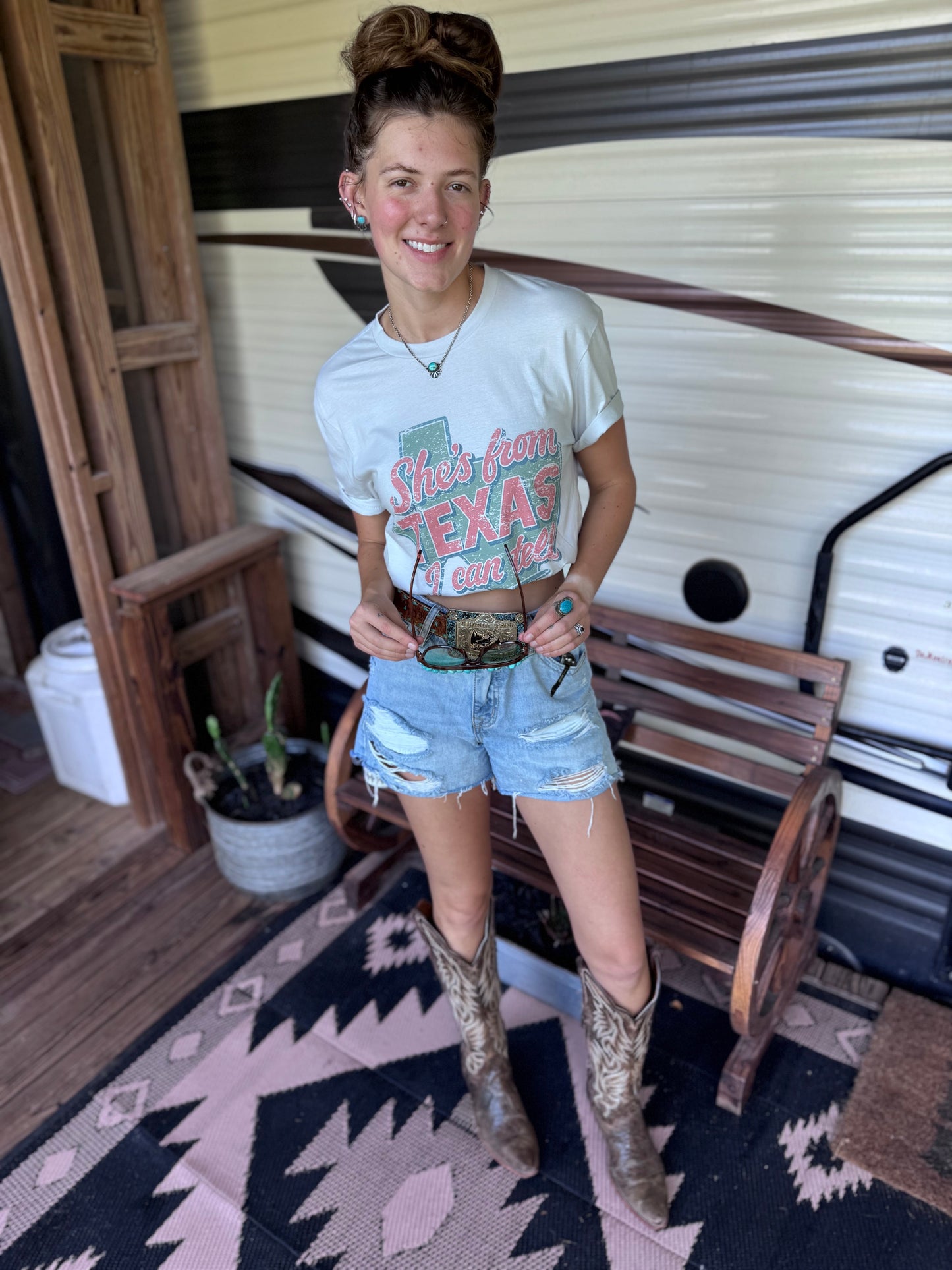 She's From Texas I Can Tell Graphic Tee