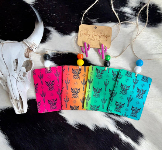 Neon Boho Highland Western Girly Freshies