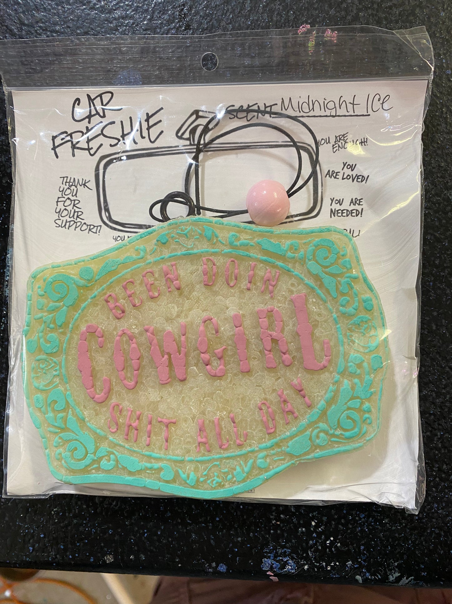 Cowgirl Buckle Freshie