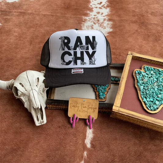 Ranchy Cowboy  Western Foam Trucker Hat