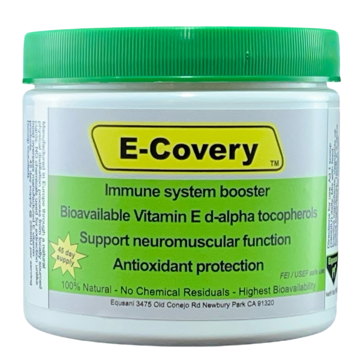 E-Covery – Natural Vitamin E Antioxidant Supplement for Horses