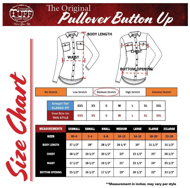 Cowgirl Tuff Company Pullover Button Up (Hot Pink Breathe Lightweight Stretch Jersey) RTS
