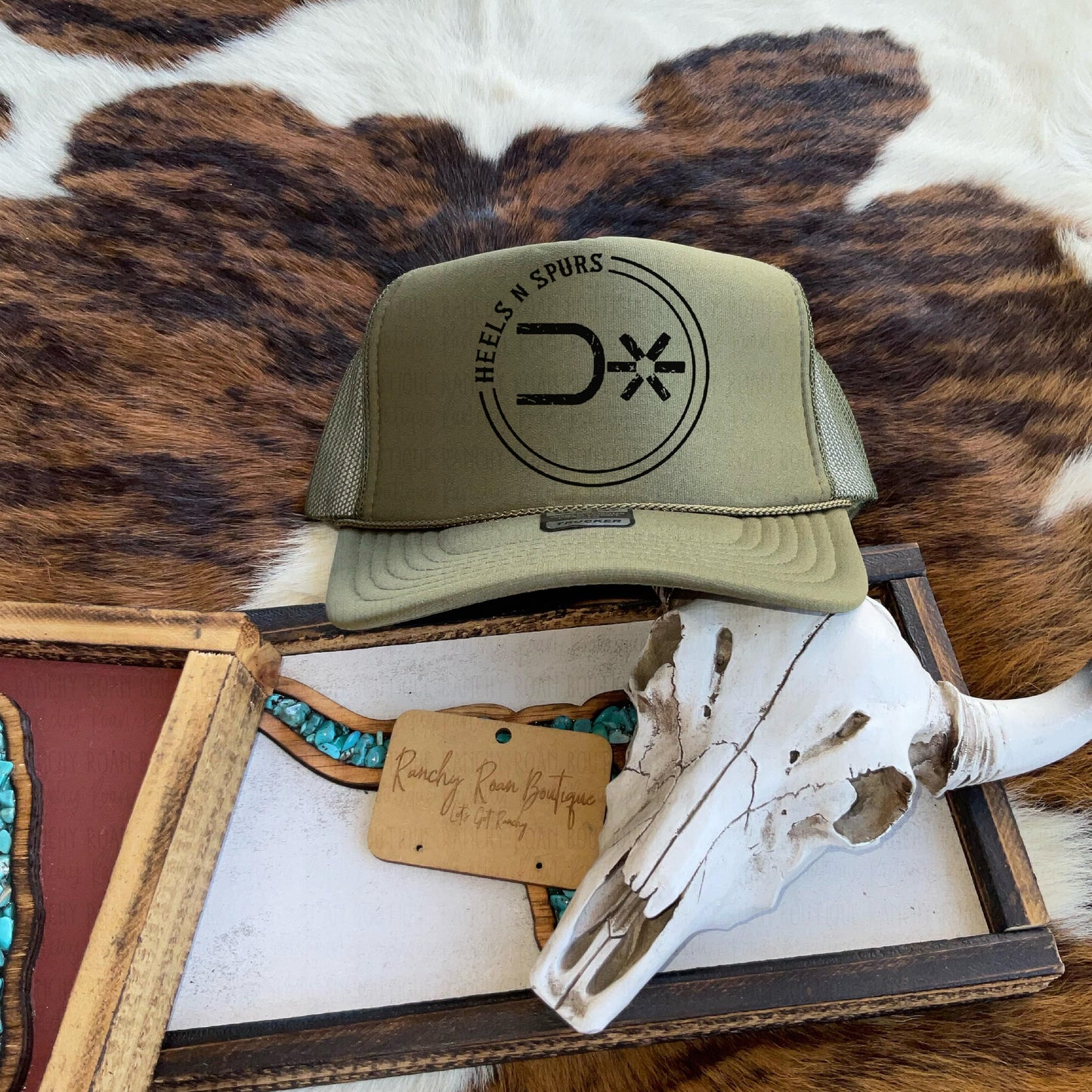 Custom Boutique Logo Western Foam Front Trucker Hat