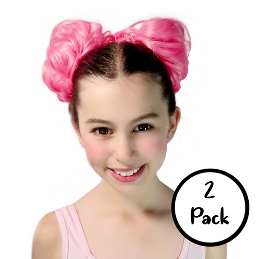 Cotton Candy Pink 2-Pack Hair Puffs