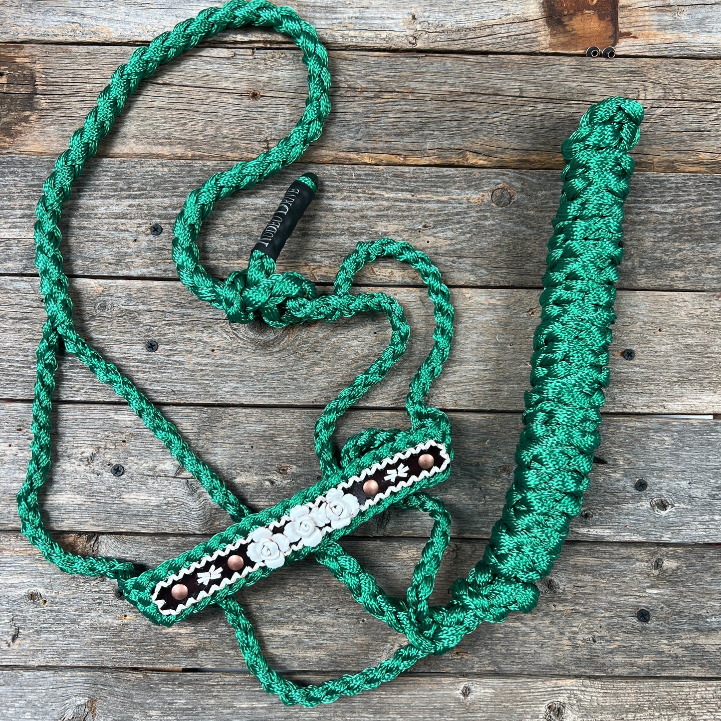 Green Mule Tape Rose Halter