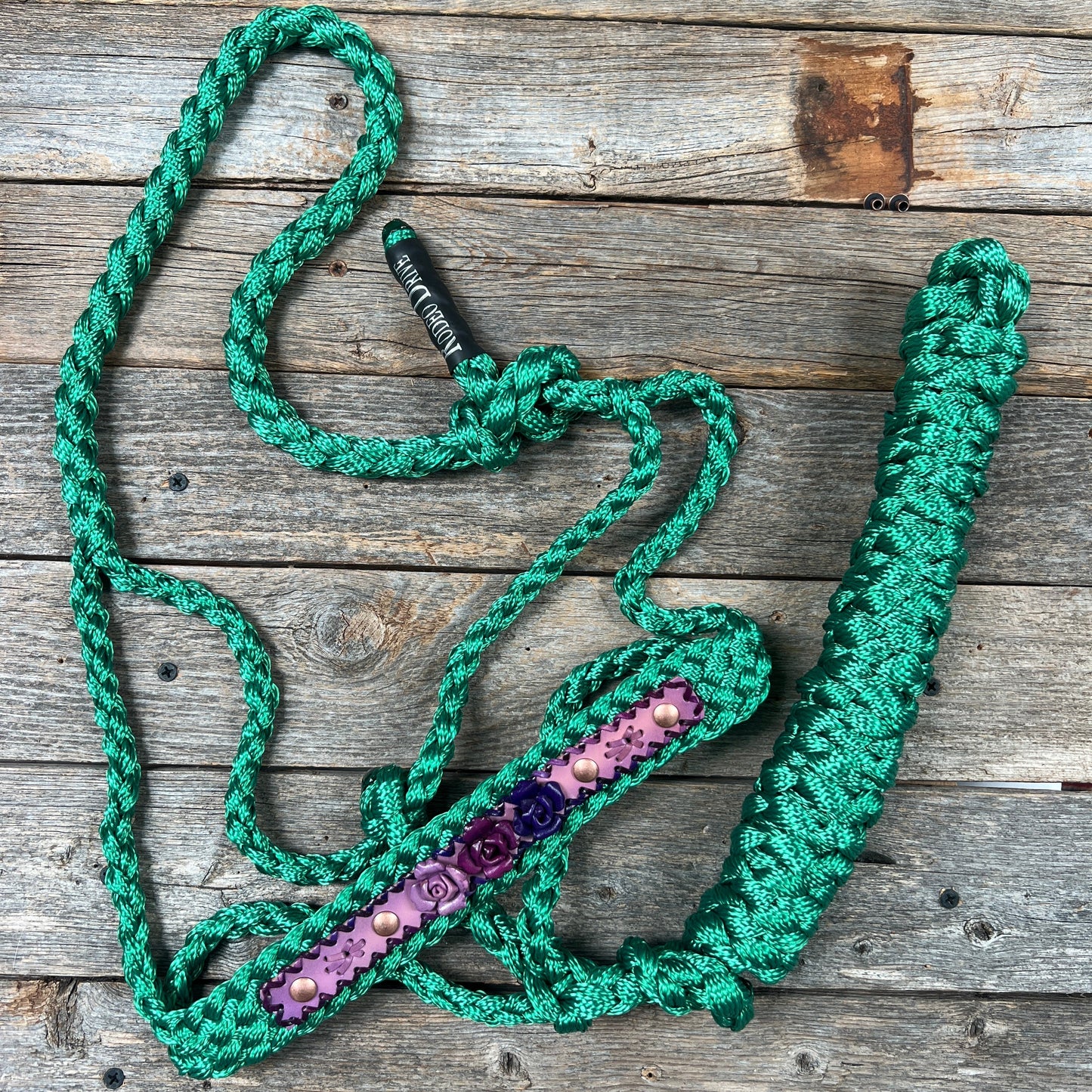 Green Mule Tape Rose Halter