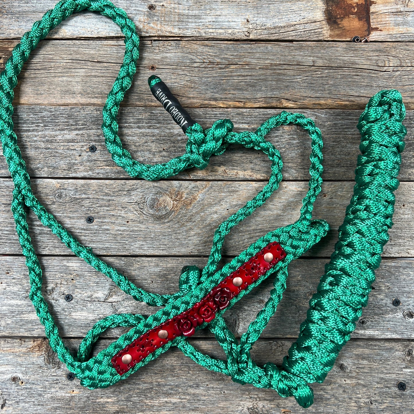 Green Mule Tape Rose Halter