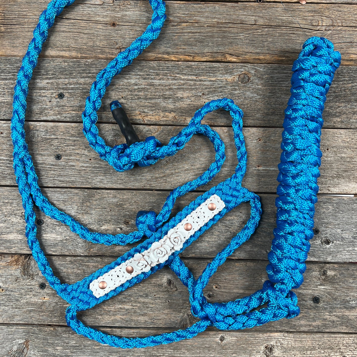 Blue Mule Tape Rose Halter