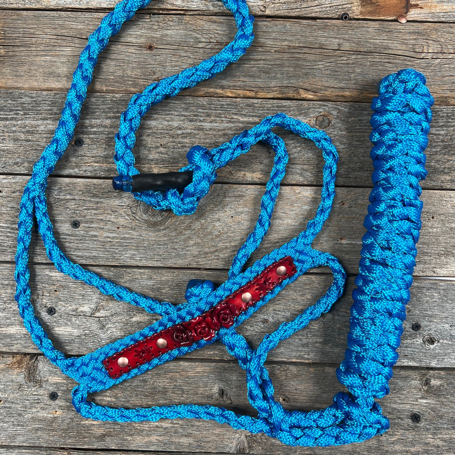 Blue Mule Tape Rose Halter