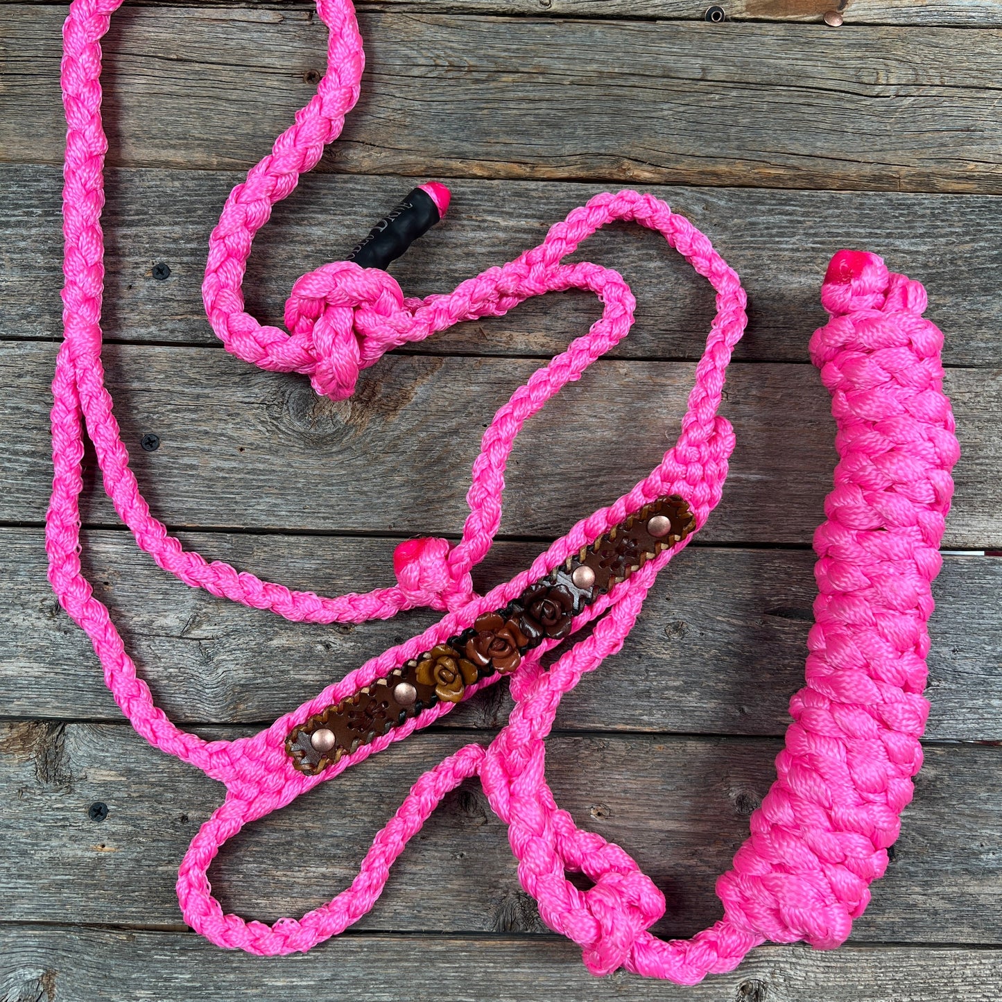Pink Mule Tape Rose Halter